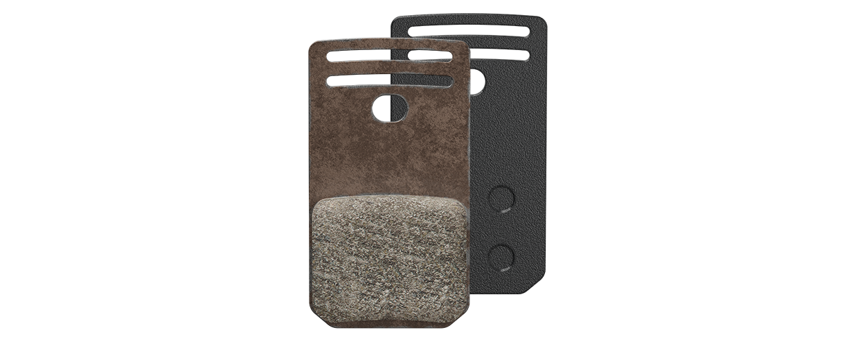 Two MAGURA disc brake pads in black, front and rear visible.