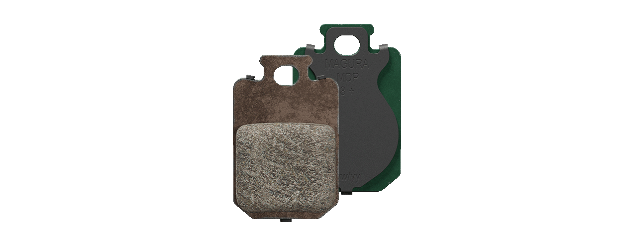 Two MAGURA MDP 8+ disc brake pads , front and rear visible.