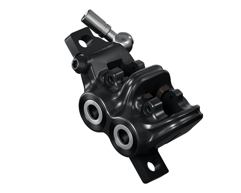 MAGURA's one-piece forged 4-piston aluminum caliper.